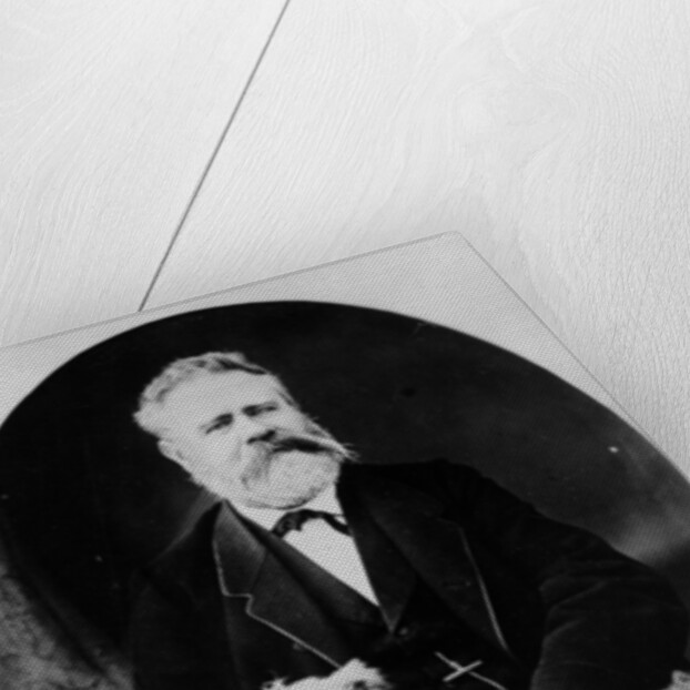 Portrait of German novelist Fritz Reuter by German Photographer