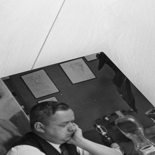 Portrait of German caricaturist Ferdinand Barlog by German Photographer