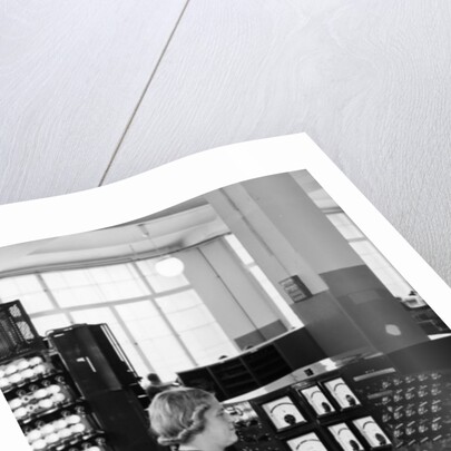 Testing of television broadcasting equipment at the Telefunken manufacturing plant, Berlin, c.1935 by German Photographer