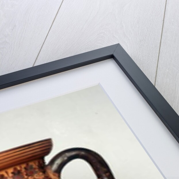 Black figure vase depicting Athena brandising a shield and spear, 550 BC by Greek school