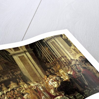 The consecration of the Emperor Napoleon I and Coronation of the Empress Josephine, 1806 by Jacques Louis David