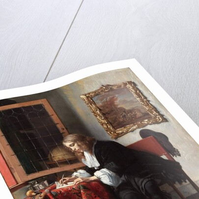 Young man writing a letter, circa 1664-1666 by Anonymous