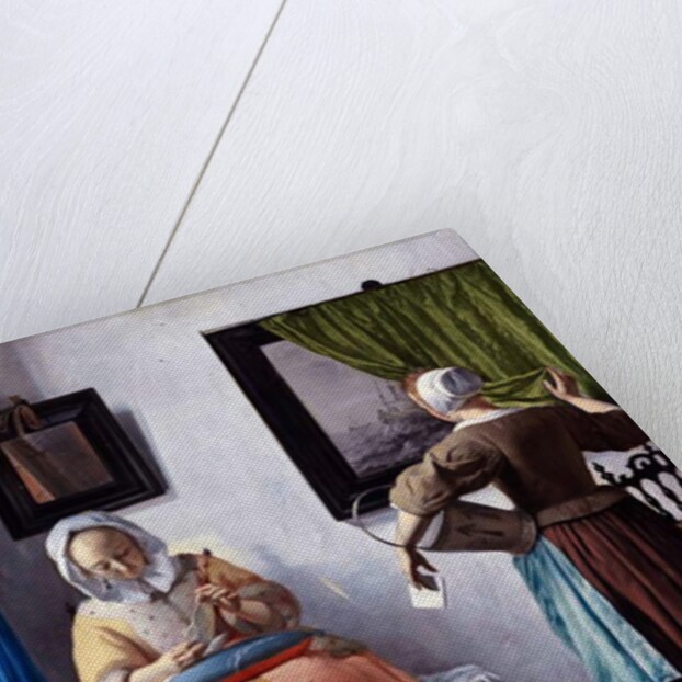 Young woman reading a letter - Painter by Gabriel Metsu, circa 1664-1666 by Anonymous