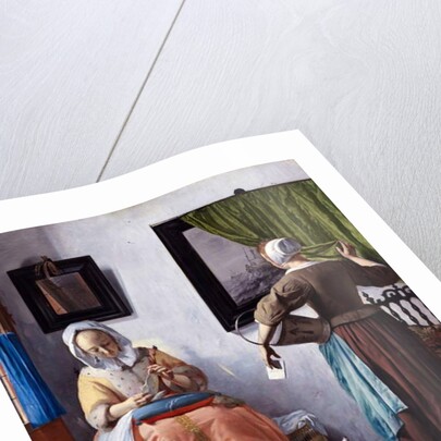 Young woman reading a letter - Painter by Gabriel Metsu, circa 1664-1666 by Anonymous