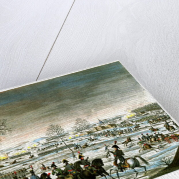 The Battle of Hohenlinden, 12 Frimaire, Year 9 engraved by Edme Bovinet by Louis Francois Couche (after)