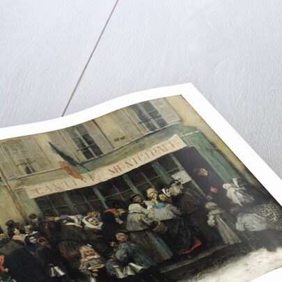 A Soup Kitchen during the Siege of Paris, after 1870 by Henri Pille