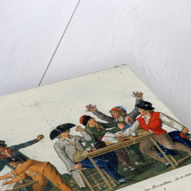 The Republican Oath being signed in blood and singing 'The Marseillaise', c.1792 by Lesueur Brothers