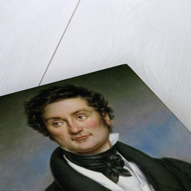 Portrait of Charles Nodier 1824 by Paulin Jean Baptiste Guerin
