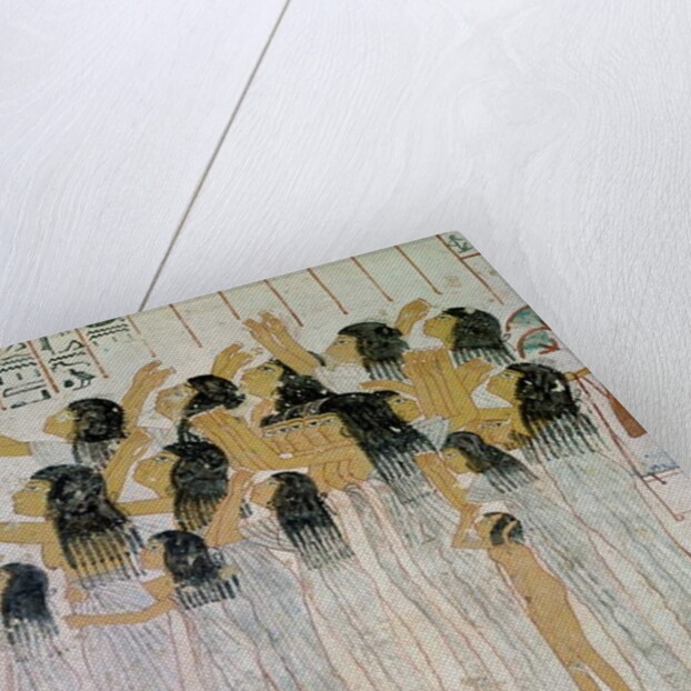 Weeping Women in a Funeral Procession by Egyptian 18th Dynasty