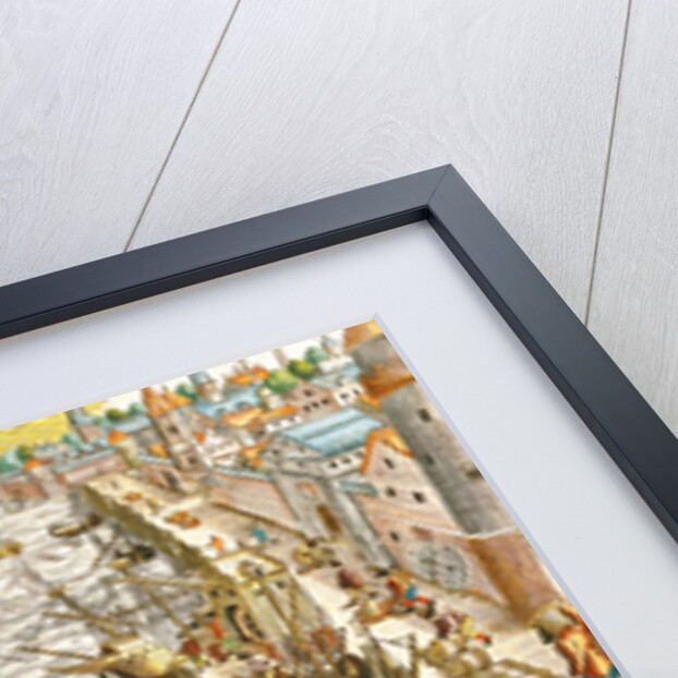 Departure from Lisbon for Brazil, the East Indies and America by Theodor de Bry