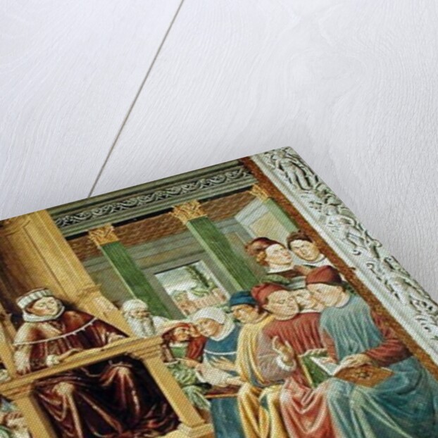 St. Augustine Reading Rhetoric and Philosophy at the School of Rome, 1464-65 by Benozzo di Lese di Sandro Gozzoli