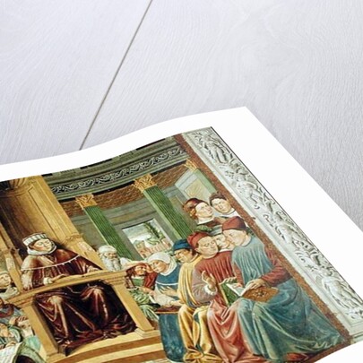 St. Augustine Reading Rhetoric and Philosophy at the School of Rome, 1464-65 by Benozzo di Lese di Sandro Gozzoli