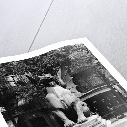 Chimaera from the St. Michel fountain, Paris, c.1860 by Adolphe Giraudon