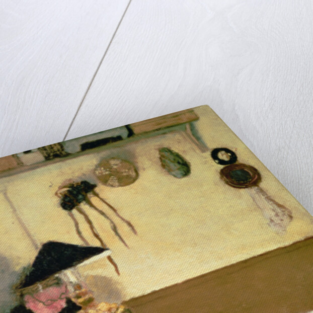 Madame Vuillard Sewing by Edouard Vuillard