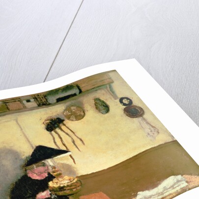 Madame Vuillard Sewing by Edouard Vuillard