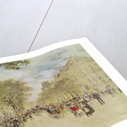 The Pavillon de Hanovre and the Boulevard des Italiens, Paris, after 1870 by Jean Francois Raffaelli