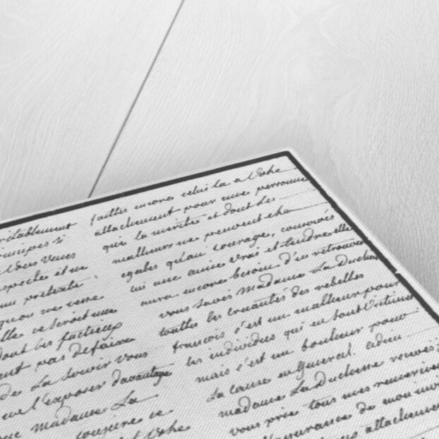 Letter from Hans Axel von Fersen to Marie Antoinette, 1792 by Swedish School