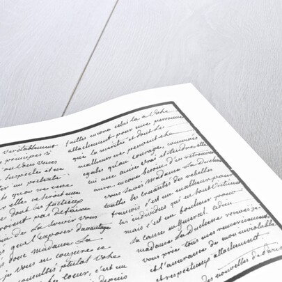 Letter from Hans Axel von Fersen to Marie Antoinette, 1792 by Swedish School