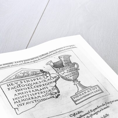 Illustration from 'Discours du Songe de Poliphile', by Francesco Colonna, 1554 by French School