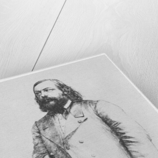 Théophile Gautier, 1864 by Paul Adolphe Rajon