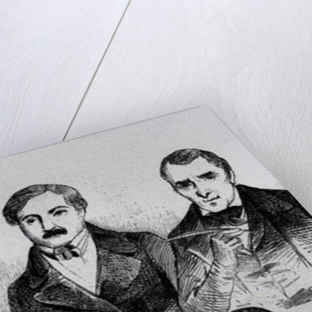 Jean-Baptiste Lacordaire, Fr. de Lamennais and F. Flocon by French School