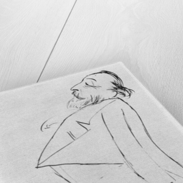 Caricature of Catulle Mendès by Ernest La Jeunesse