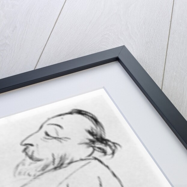 Caricature of Catulle Mendès by Ernest La Jeunesse