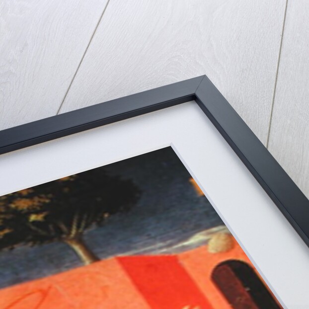 The Crucifixion and Stoning of SS. Cosmas and Damian, detail of their tormentors, predella from the Annalena Altarpiece, 1434 by Fra Angelico