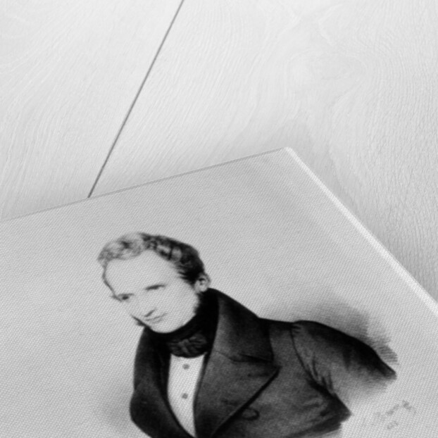 Portrait of Alfred de Vigny, 1832 by Antoine Maurin