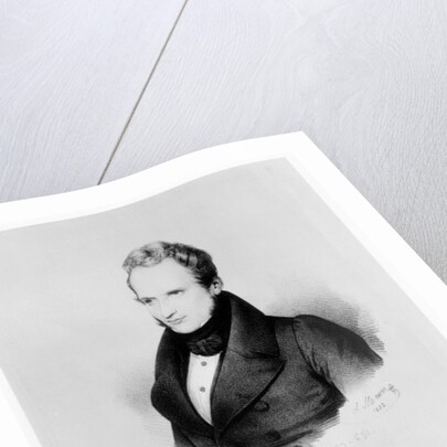 Portrait of Alfred de Vigny, 1832 by Antoine Maurin