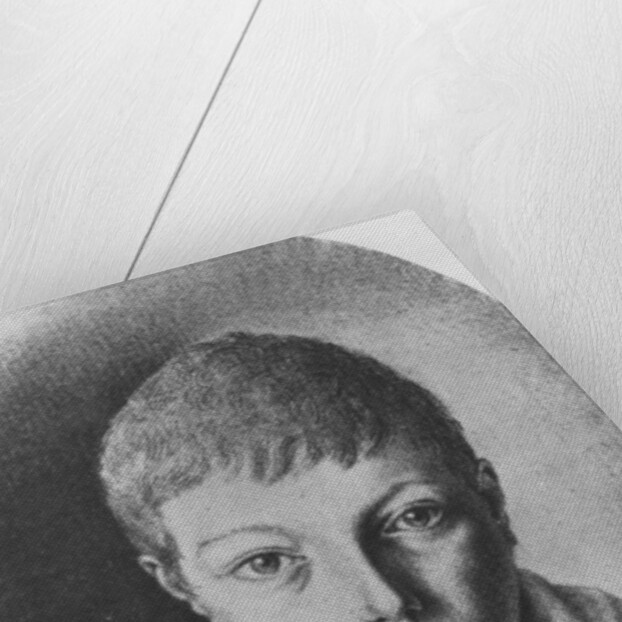 Portrait of Charles Augustin Sainte-Beuve, aged 9 by E. de Bonnieres