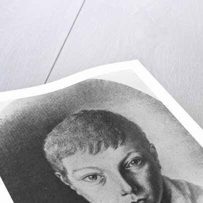 Portrait of Charles Augustin Sainte-Beuve, aged 9 by E. de Bonnieres