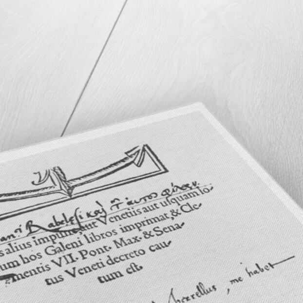 Signature of François Rabelais by French School