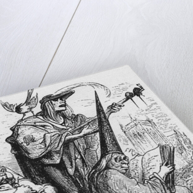 The beggar musicians, iillustration from 'Gargantua and Pantagruel', by François Rabelais by Gustave Dore