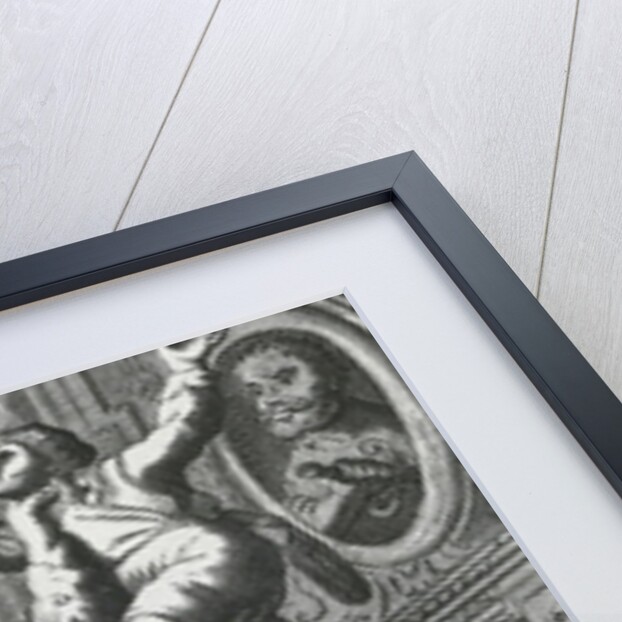 Pantagruel grabbing Limousin by the throat by French School