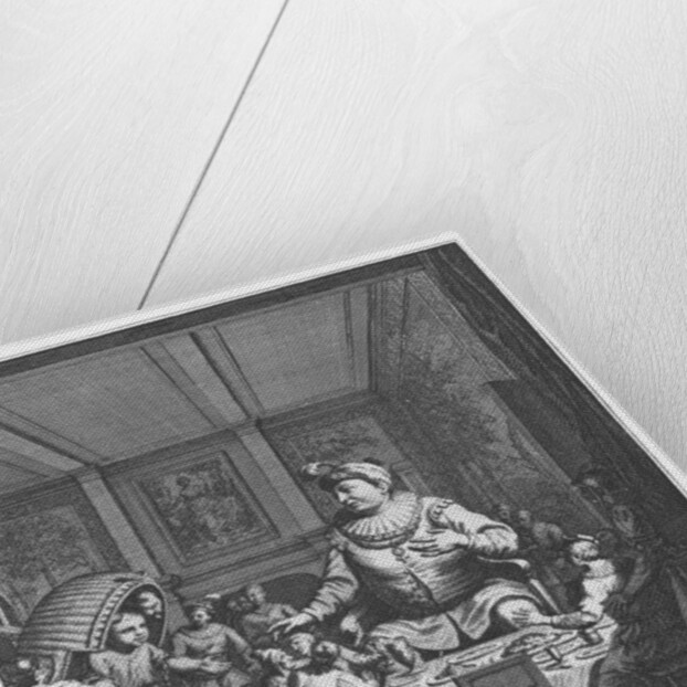 Gargantua sees his son Pantagruel carrying his crib by Pierre Tanje