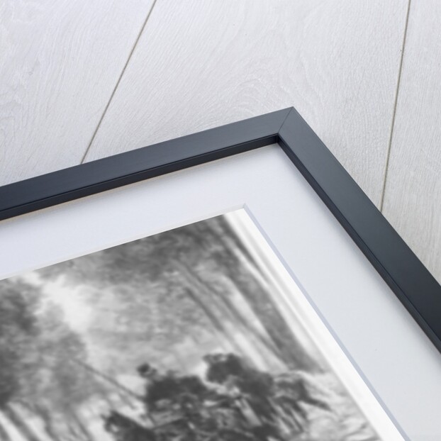 Otto von Bismarck and Napoleon III meeting at the Chaussee Von Donchery on the 2nd September 1870 by German School