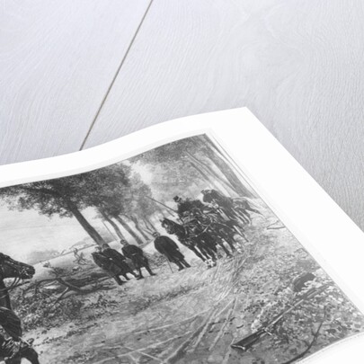 Otto von Bismarck and Napoleon III meeting at the Chaussee Von Donchery on the 2nd September 1870 by German School