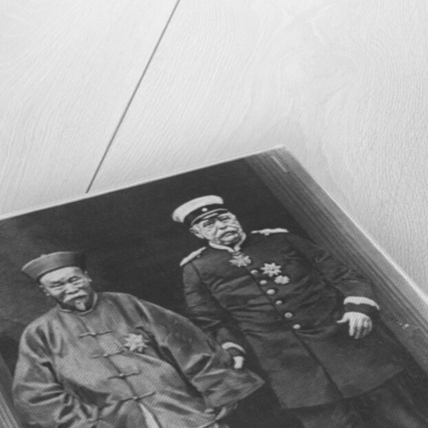 Li-Hung-Tchang on a tour of Europe in 1896 with Otto von Bismarck by French School