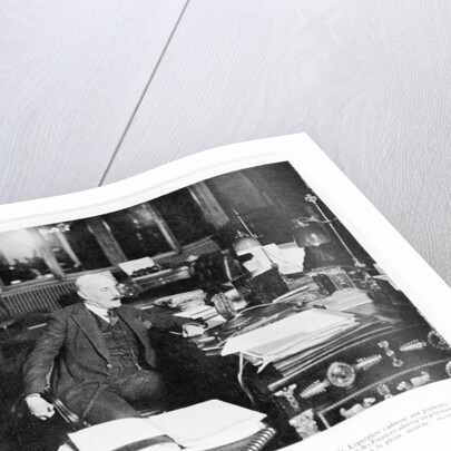 Joseph Caillaux speaking on the radio in 1925 by French Photographer