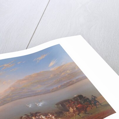 Empress Josephine arriving to visit Napoleon in Italy on the banks of Lake Garda, 1796 by Hippolyte Lecomte