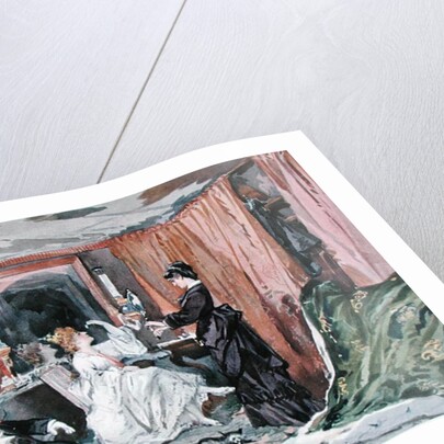 The Dressing Room of Hortense Schneider at the Theatre des Varietes, 1873 by Edmond Morin