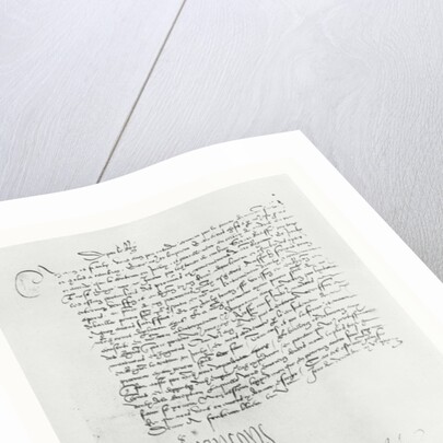 Letter from Francis I of France to the Parlement of Bordeaux, 1529 by French School