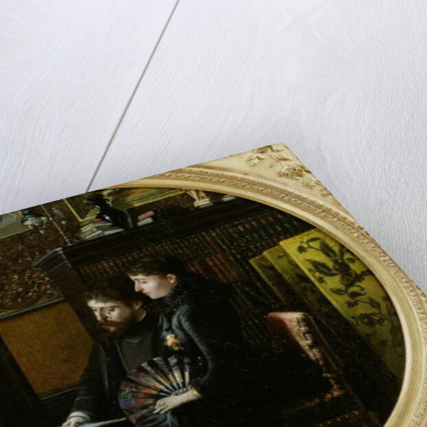 Alphonse Daudet and his Wife in their Study, 1883 by Louis Montegut