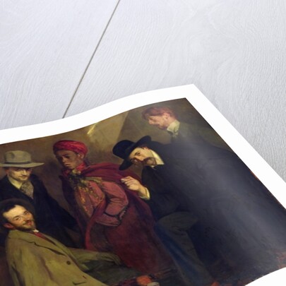 Andre Gide and his Friends at the Cafe Maure of the Exposition Universelle of 1900, 1901 by Jacques-Emile Blanche