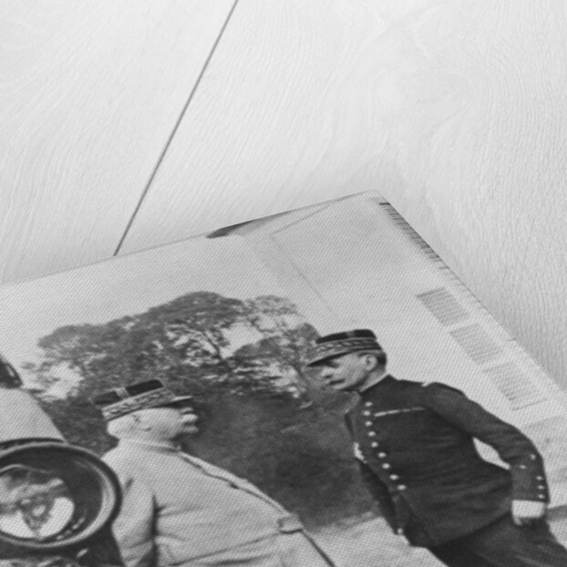 General Joffre and General Foch, 1914 by French Photographer