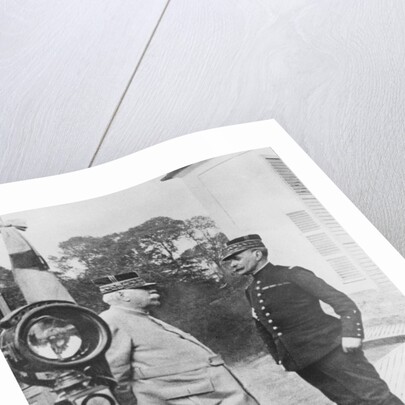 General Joffre and General Foch, 1914 by French Photographer