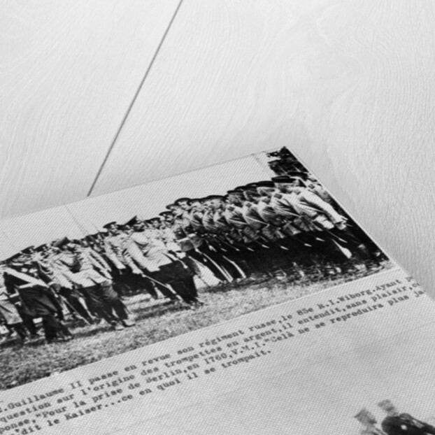 Final conversations between the Tsar and Grand Duke Nicholas II, and General Joffre, 1913 by French Photographer