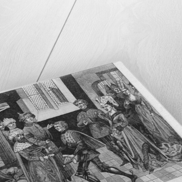 Gautier received by King Koloman of Hungary by French School