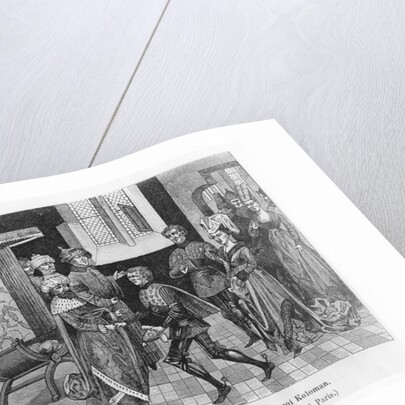 Gautier received by King Koloman of Hungary by French School